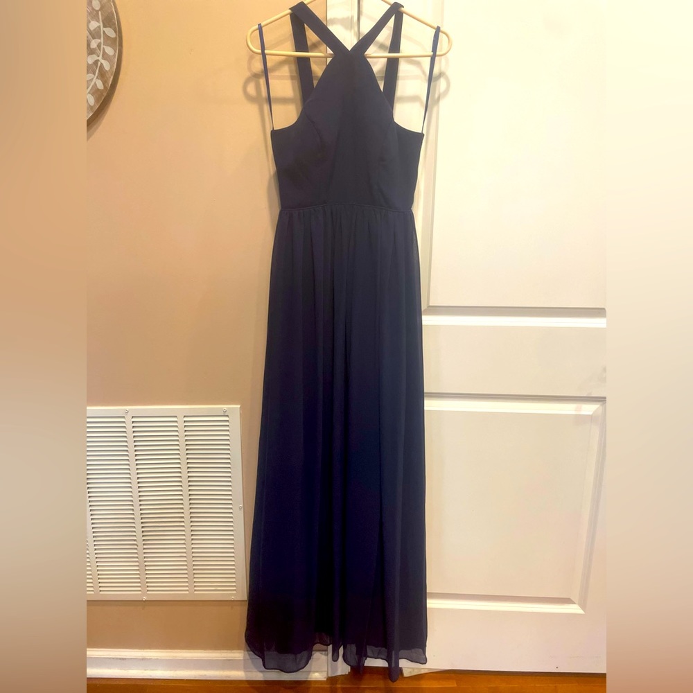 City Studio navy blue formal prom dress ball gown size 0